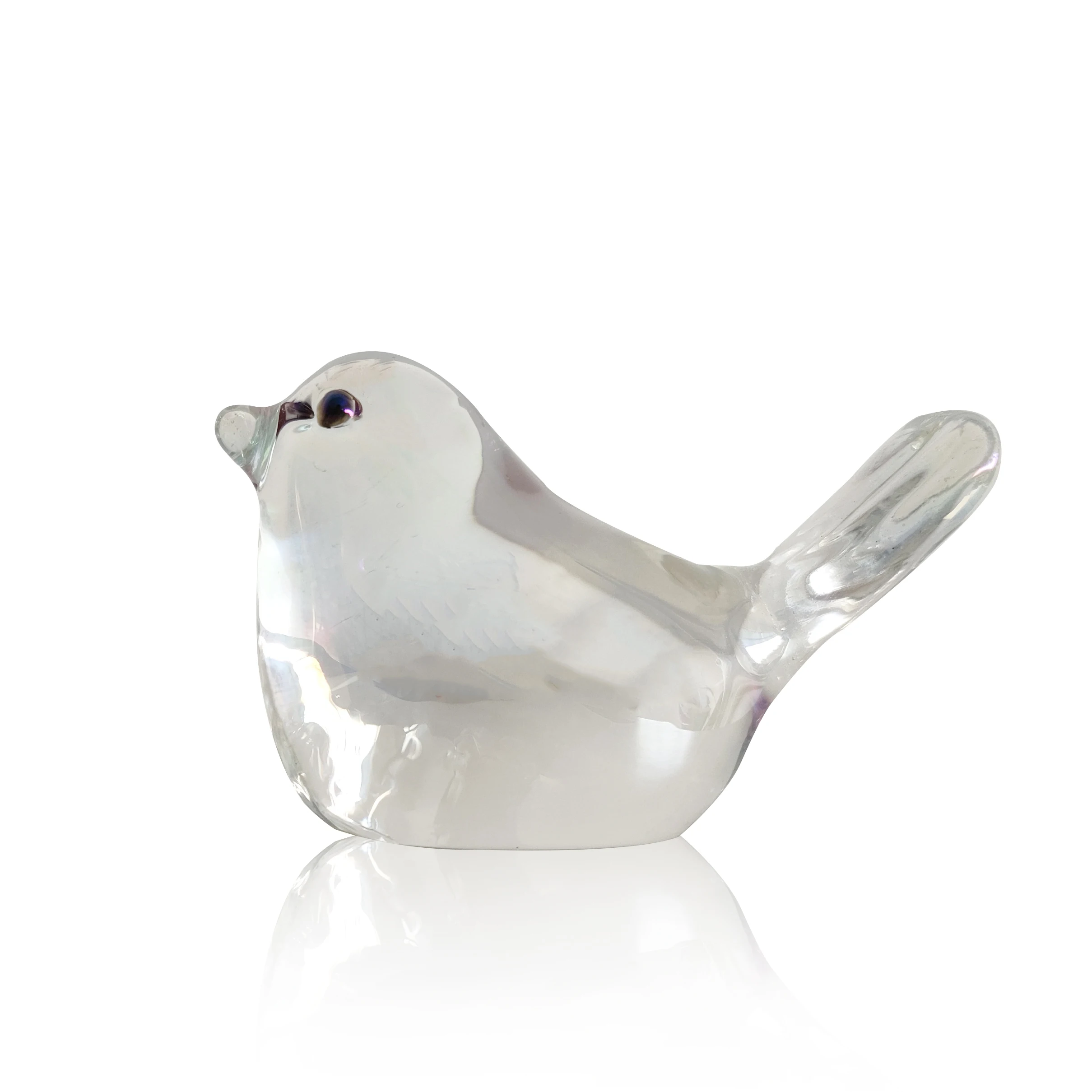 Paperweight Crystal Bird Handmade Glass Animals Crystal Bird Figurine Collectible Art Glass Animal Figurines Table Home Decor