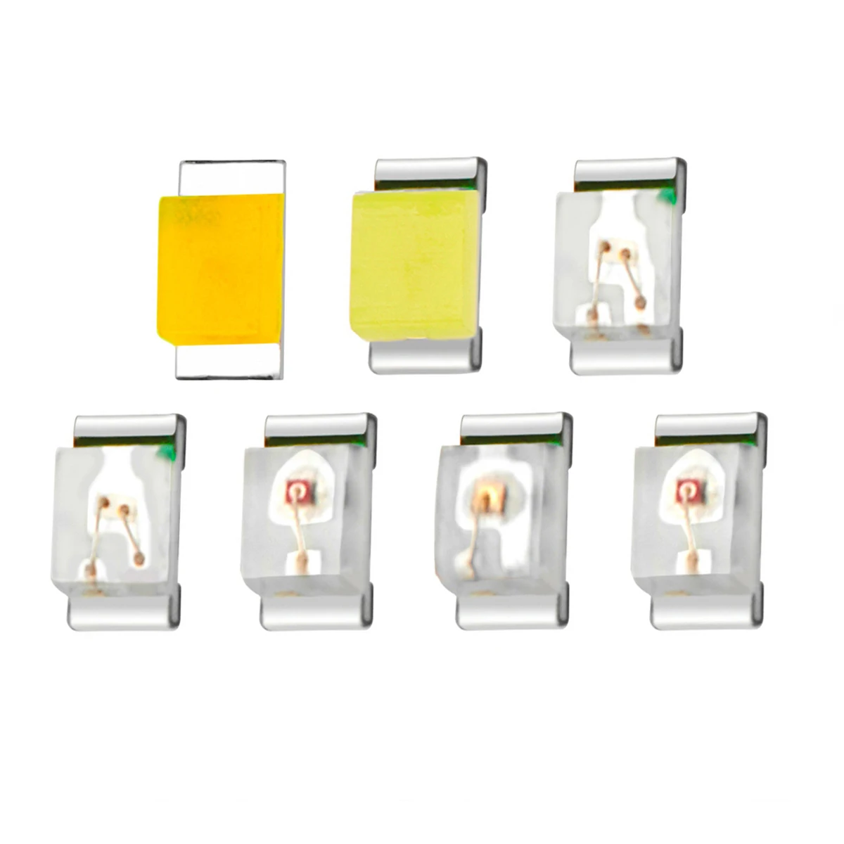 Chanzon SMD 0402 (1mm x 0.5mm) Series  LED Chip Diode Lights 3V 20mA Lighting White Red Green Blue Yellow Orange RGB Bi Color Bu