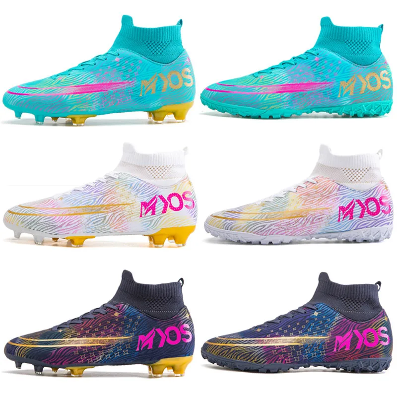 Most Popular Brand High Quality Professional Breathable Outdoor Men Soccer Shoes Wholesale Women Comfortable Football Shoes