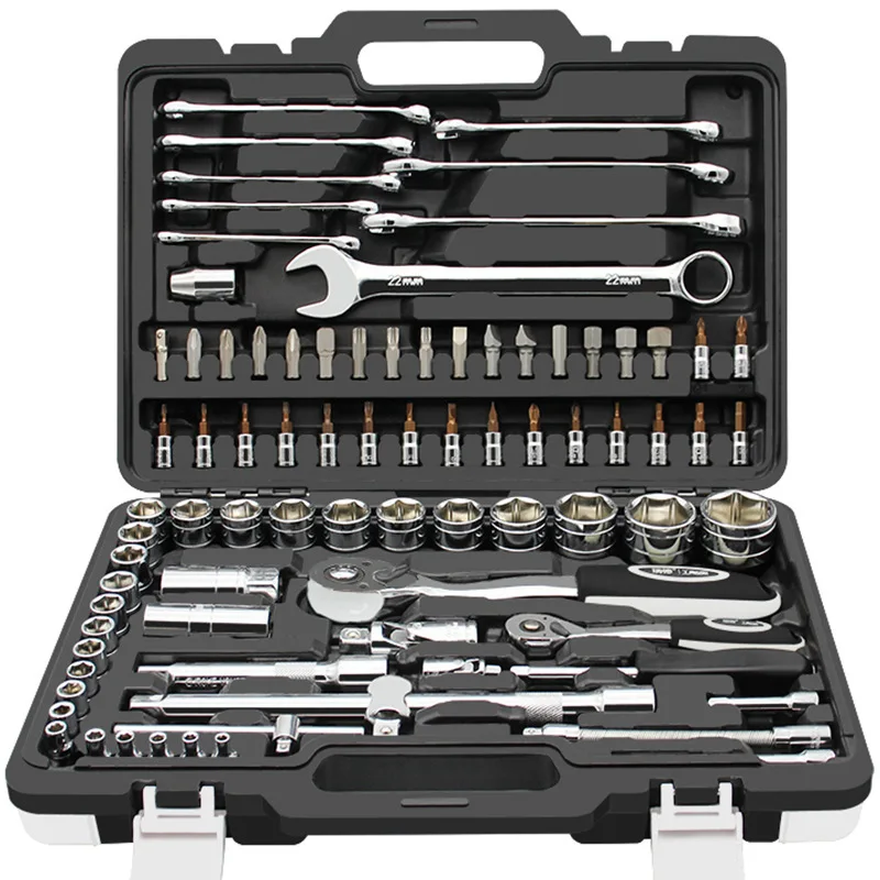 INNO 61/82/94/121/140/150PCS Mechanic Car Tools Box Kit Wrench Combination Kits Ratchet Wrench Socket Tool Set