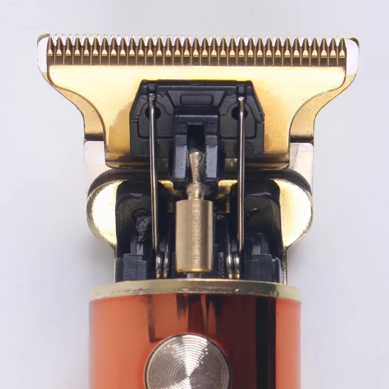 Professional Orange Beard Man Electric Clipper LCD USB Chargeable Oil-head Hair Trimmer Clippers