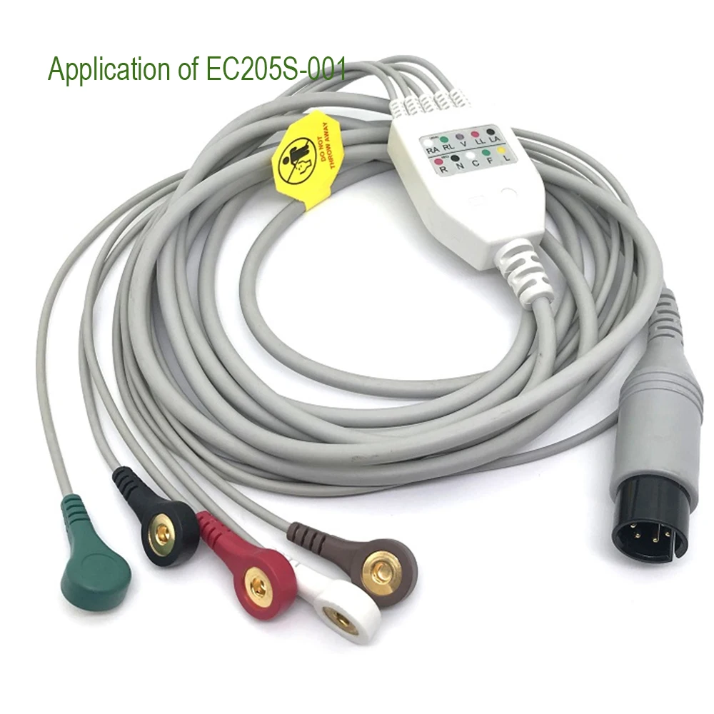 Thomas Low Noise Wire Raw ECG Cable for Patient Monitor Cable