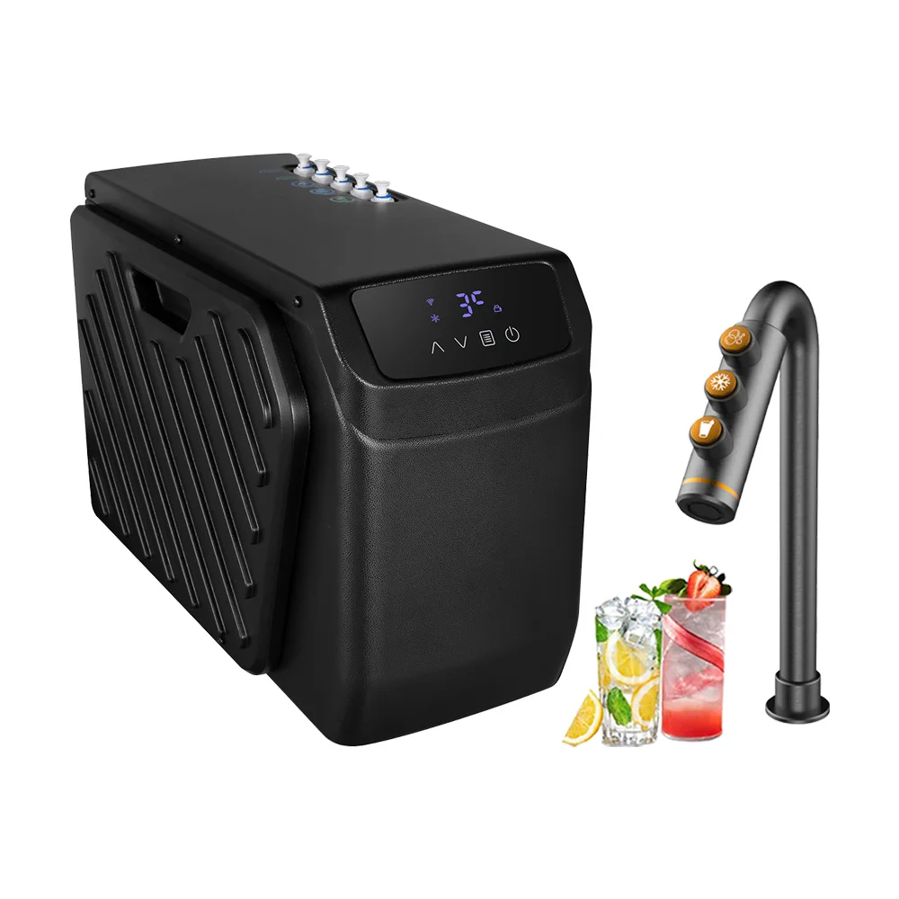 3 in 1 Stainless Steel Instant Chilled and Sparkling Kitchen Water Tap Electric Power Cold and Hot Water Dispenser Machine