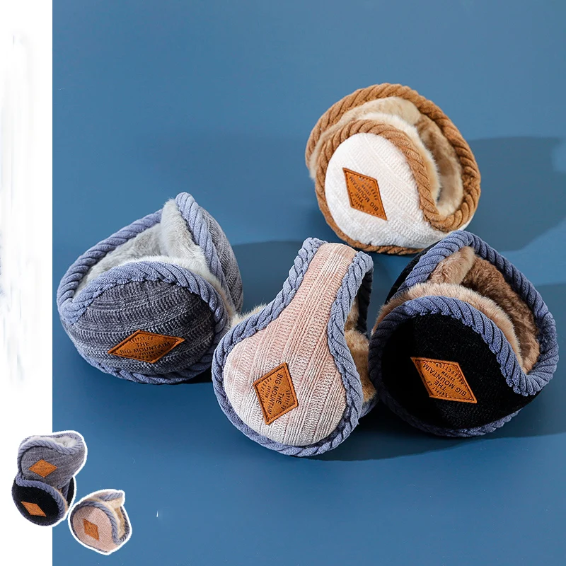 Лидер продаж, оптовая продажа, наушники от поставщика, Зимние теплые наушники, защитная одежда, складные, овечья шерсть, плюшевые флисовые наушники