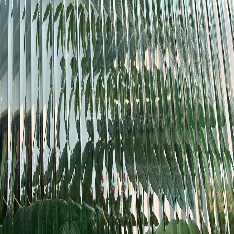 Decorative Textured Glass 8mm 10mm 12mm 4mm Fluted Low Iron Corrugated Moru Pattern Glass