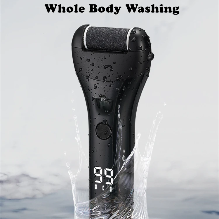 New Professional Electric Foot Grinder Waterproof USB Rechargeable Callus Remover LED Pedicure Foot File For Dead Skin