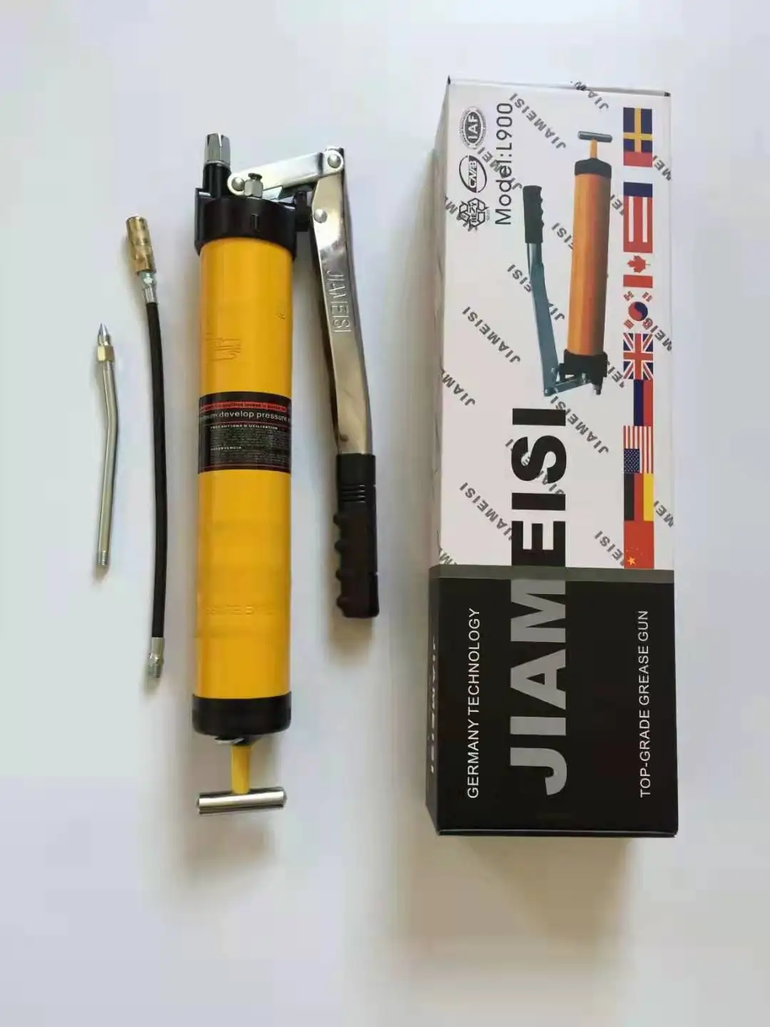 Hot sell all sizes hand air grease gun 400cc 500cc 600cc 900cc  grease gun electric grease pump made in china