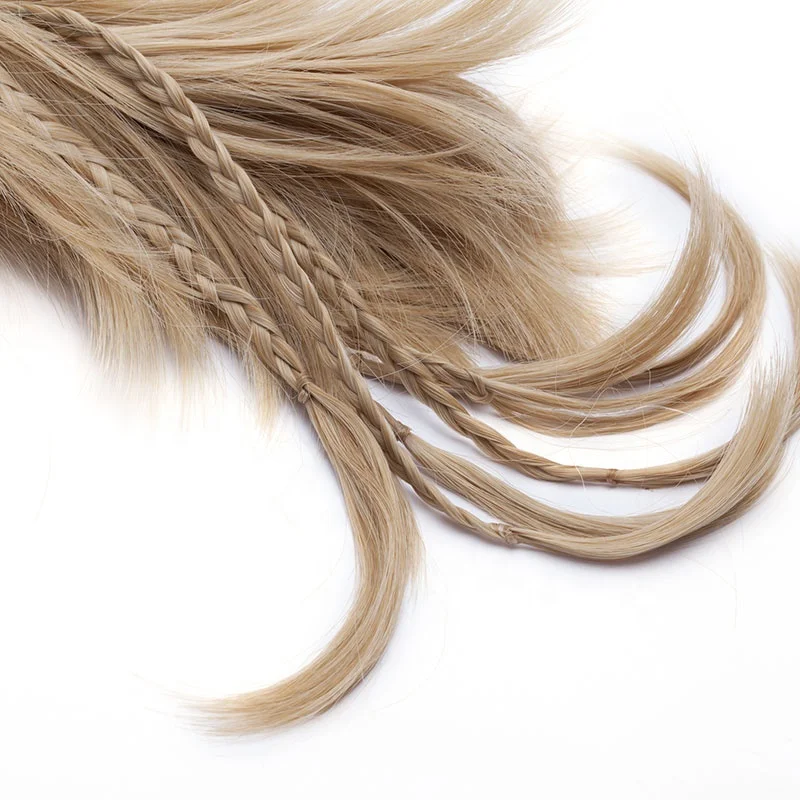 Синтетические волосы SNOILITE 12 дюймов «сделай сам», черные и коричневые косички, заколка для конского хвоста, наращивание волос, шиньоны для конского хвоста