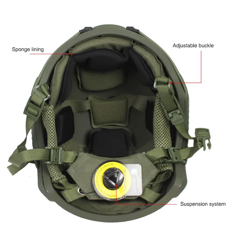 Factory Custom New FAST Fiberglass Protective Combat Training Helmet Outdoor Shooting Tactical Helmet