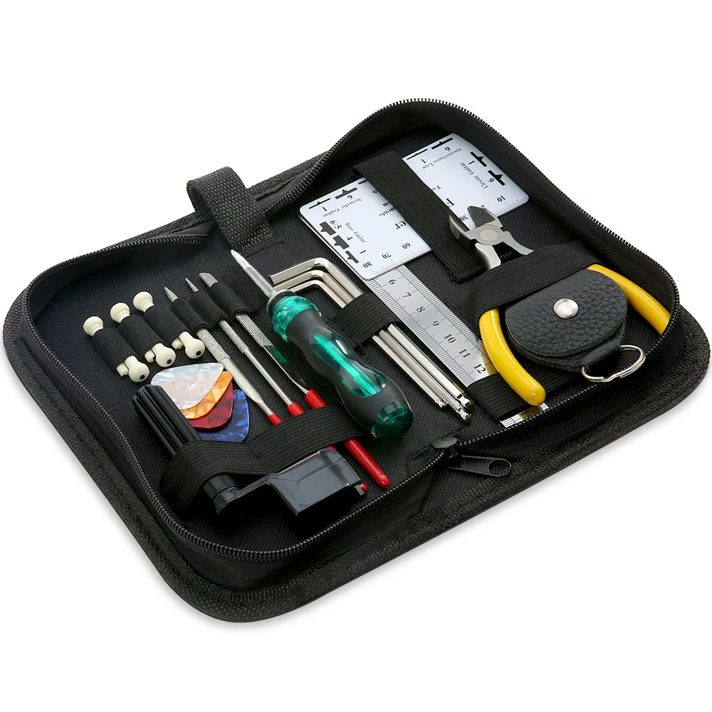 Multi-purpose Guitar Maintenance and Clean Kit with Multi Box for Electric Guitar