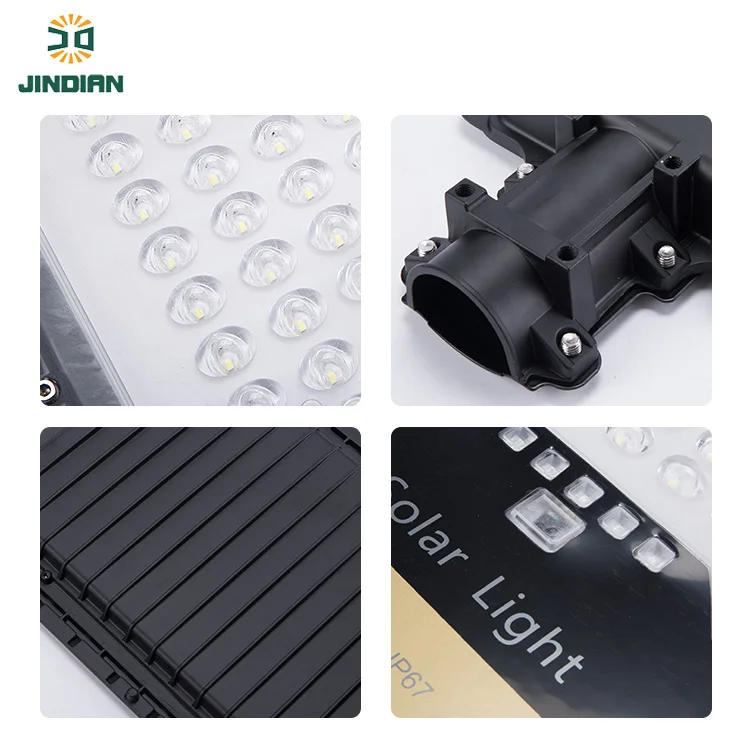 JD Factory Price 395*160mm 80W IP65 solar panel street light
