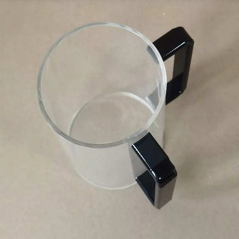 Jewish Lucite Acrylic Washing Mug Round Two Handles Plexiglass Kosher Handle Wash cup