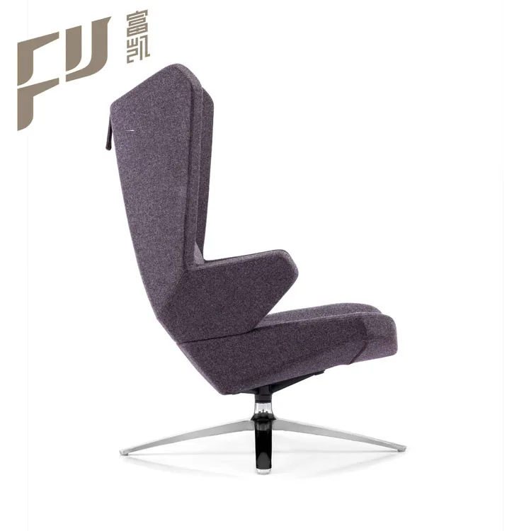 hotel project leather fabric lounge leisure swivel chairs