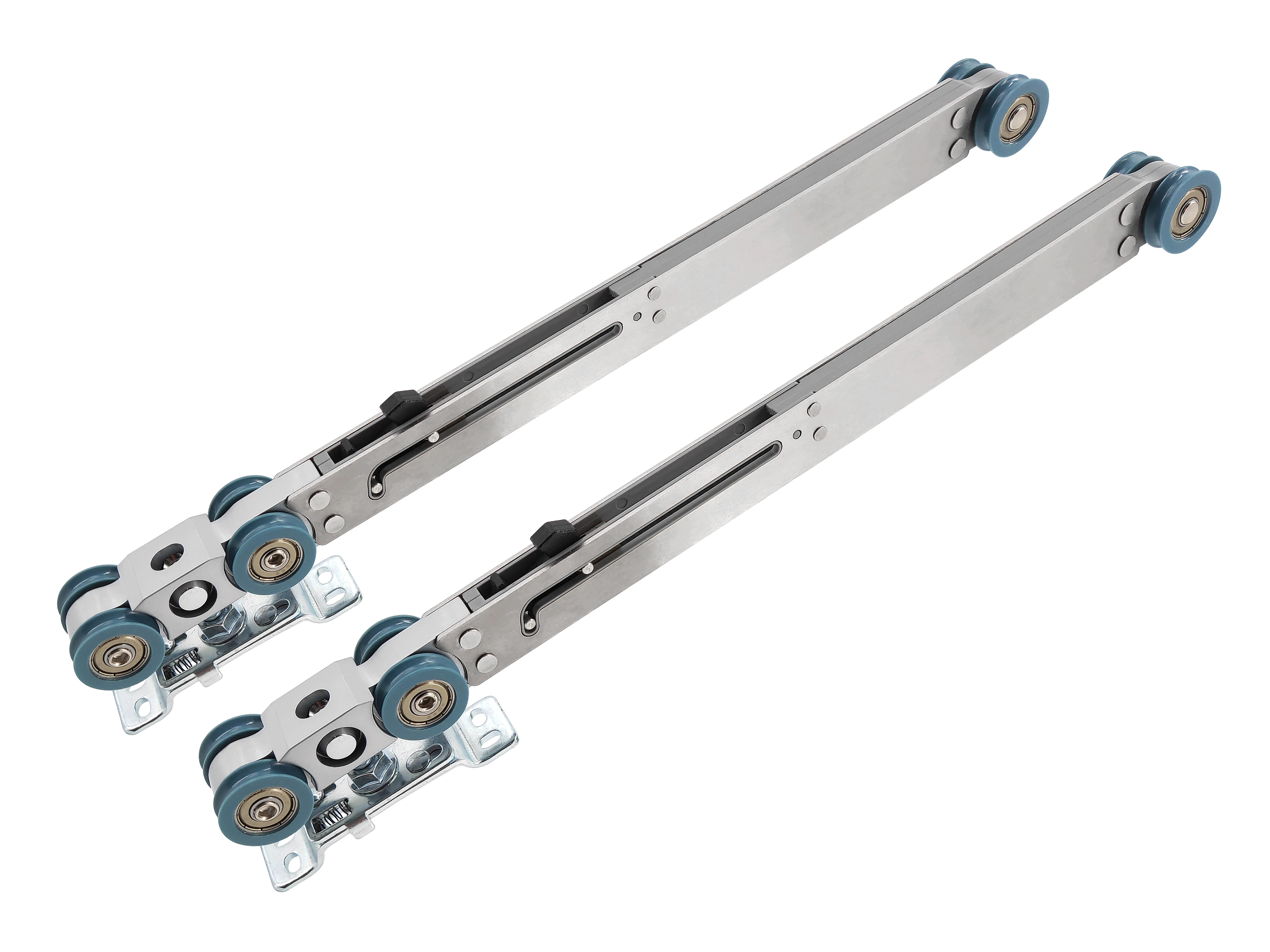 120KG load bearing wooden and glass hanger sliding door roller zinc alloy PC soft close damper