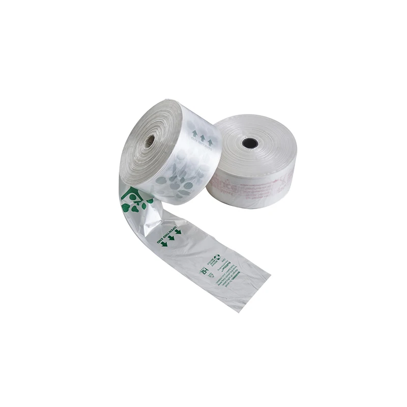 Food fresh hdpe ldpe biodegradable star seal plastic produce bag clear packaging shopping roll food bags on roll for produce