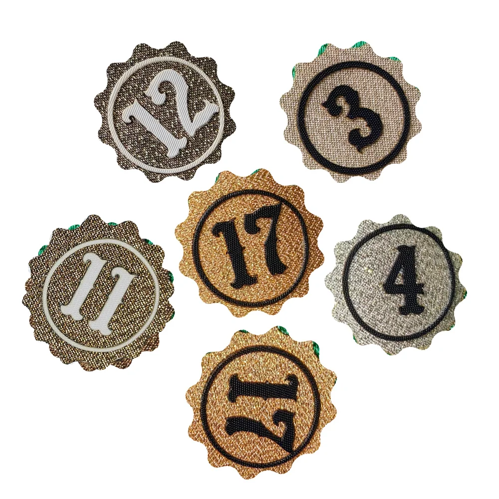 Adhesive Backing  Metallic Twill in GOLD color as  Embroidery Applique for Hockey Wear Sports uniforms Vegas Golden Color Fabric