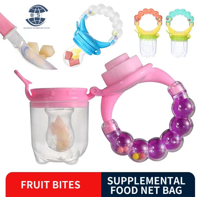 Beautiful and colorful bell-shaped baby soothers baby products and products Silicone fruit soothers in a variety of colors