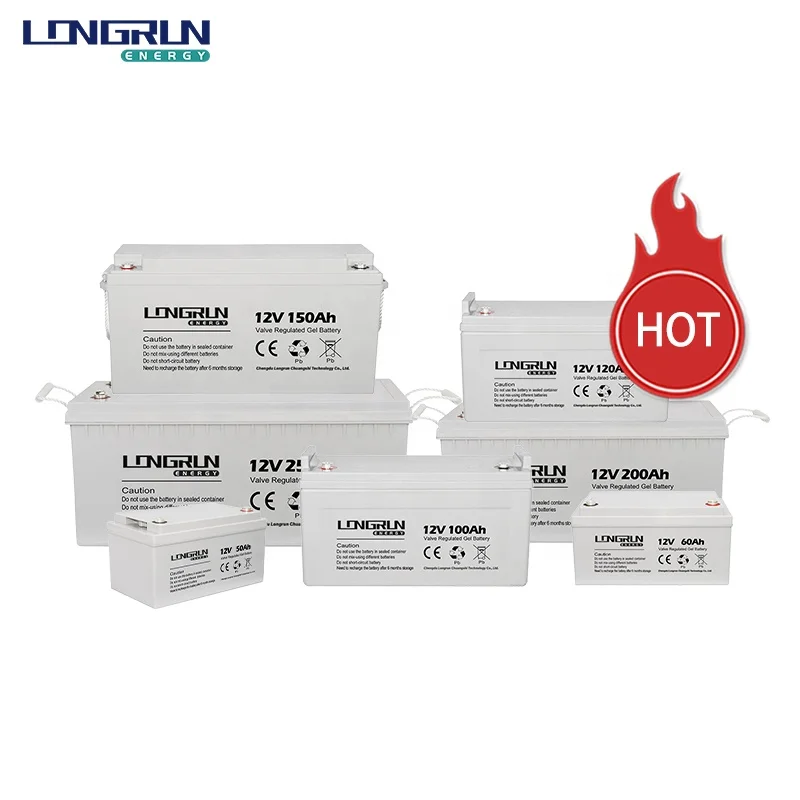 Deep Cycle Gel Battery 12v 200ah 250ah Solar Battery Home Use 200ah AGM Off-grid Power System Solar Gel Battery