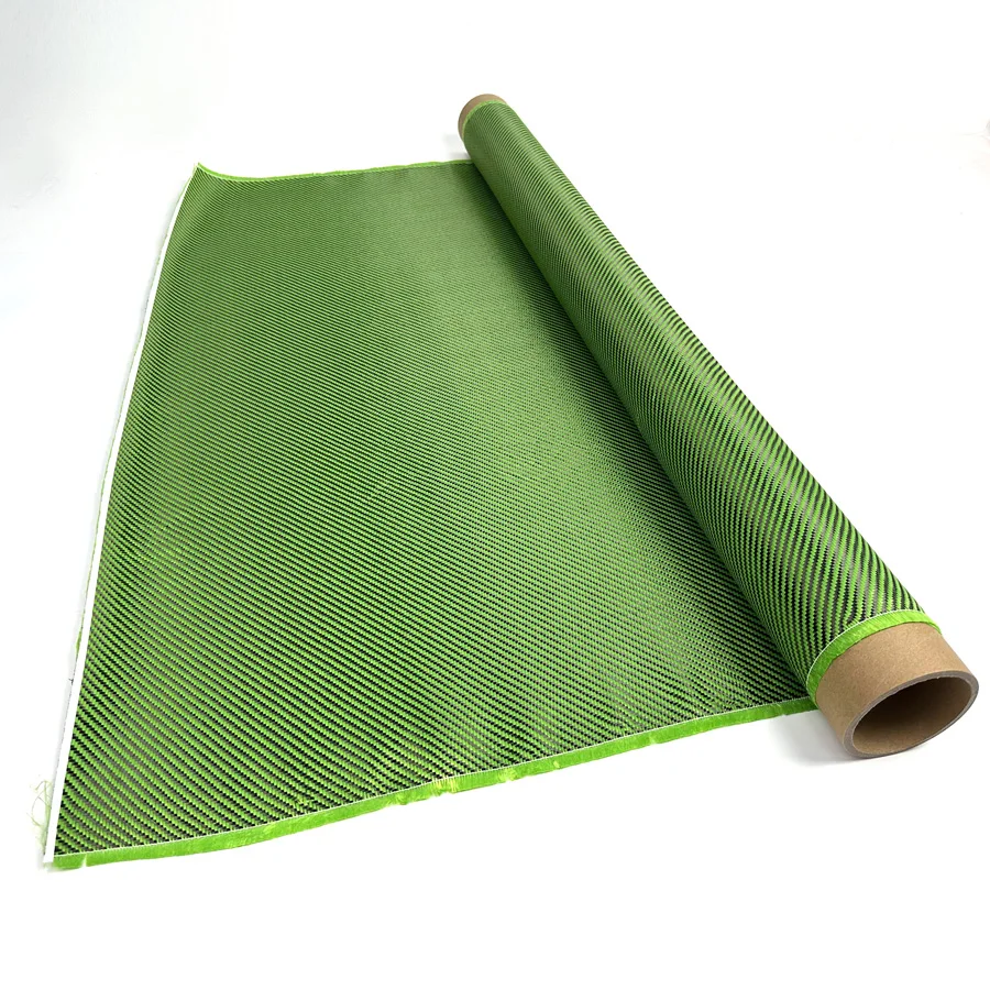 Factory custom high quality color carbon fiber cloth mixed jacquard 3K high strength fabric