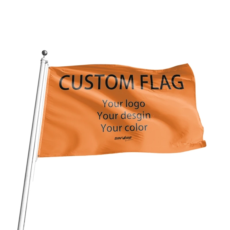Outdoor 3x5 ft Flag Customized Double-Sided Printing Promotion Advertising Flag Polyester Custom Flag