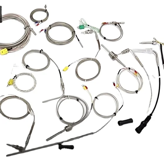High Precision Armored Thermocouple K Type Wrnk-191 Thermocouple Bendable High Temperature Sensor