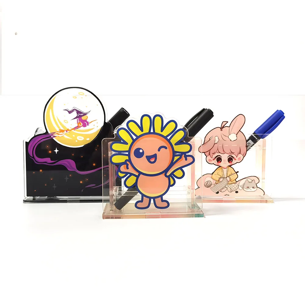 Custom Promotional Creative Design Acrylic Anime Combination Pen Holder