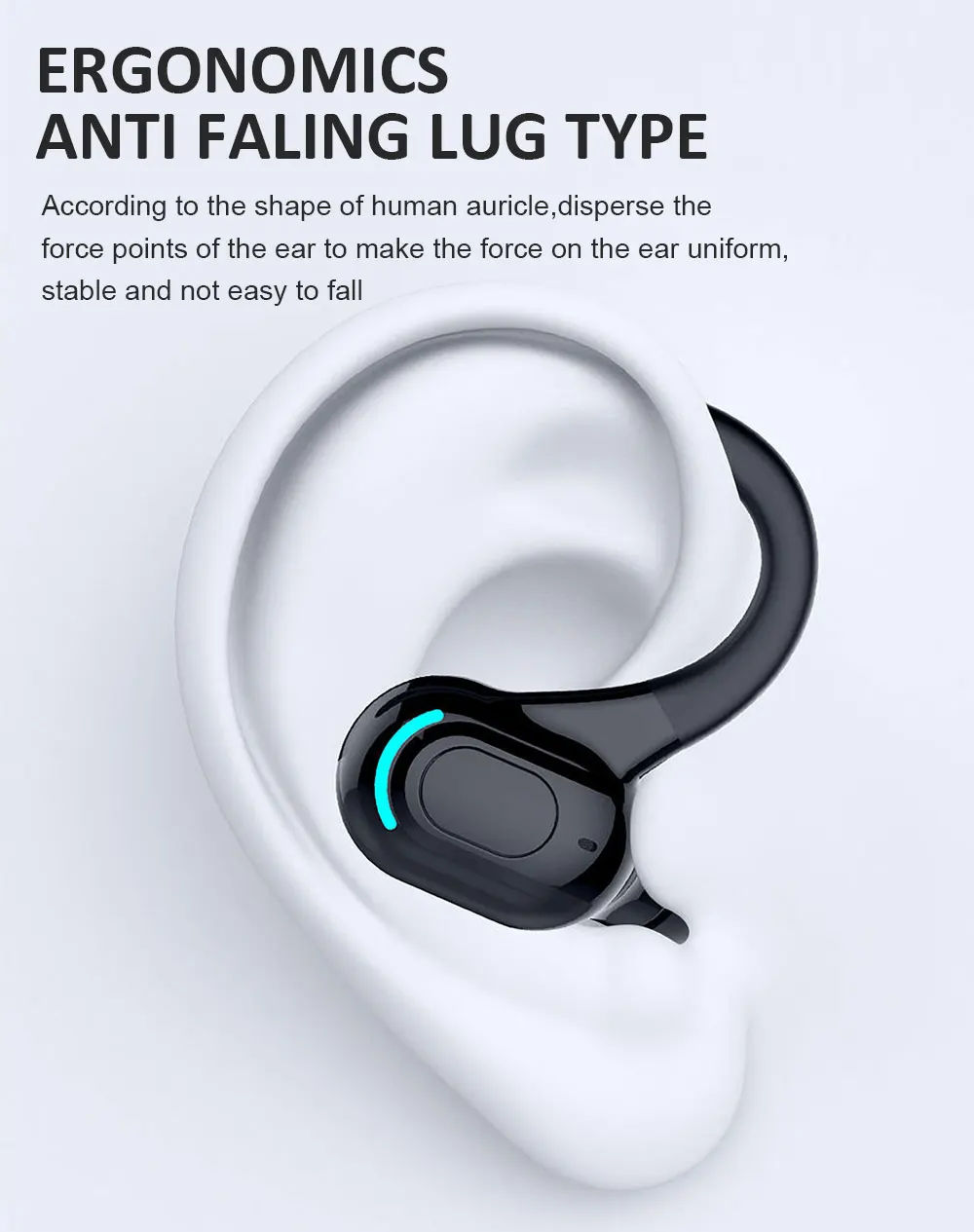 Wholesale Customized Free Sample Earphone Sport Earbuds Noise Cancelling Hanging Mini Earphone Wilress Earbuds