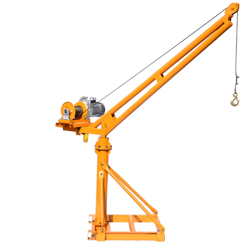 
outdoor mini lifting portable crane small lift crane Quick Clutch Factory Lower Price Small Mini Construction Lift Davit Crane 
