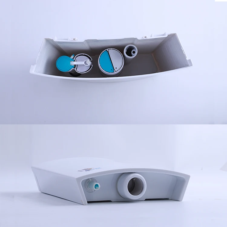 Hot sale new design slimline toilet cistern square plastic water flush toilet tank