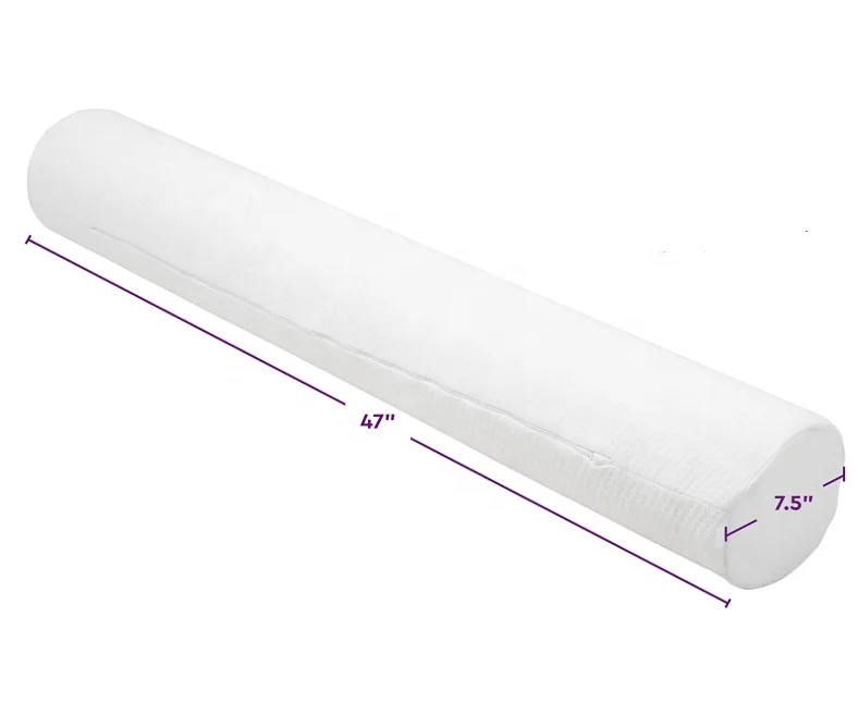 XXL Cervical Roll Cylinder Bolster round full Body Pillow with Removable Washable Cover