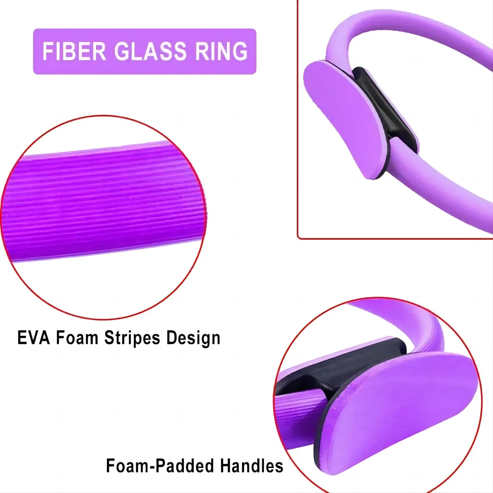 Home Exercise Portable Equipment Body Kit Gym Yoga Ball Stretching Band Resistance Band Yoga Circle Pilates Ring Fitness Set