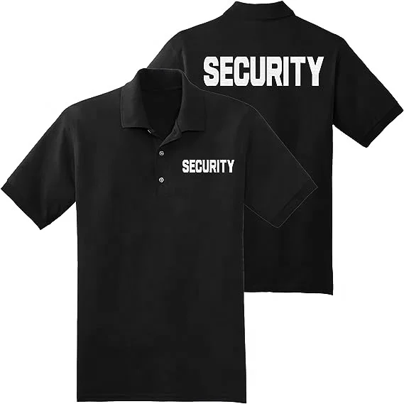 Hot Selling Custom Polo Shirt Guard Shirts Security Uniform Design for Men