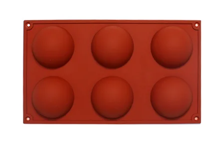 Cake Mold 6 hole half ball bath bomb Silicone Mold Wedding Decoration Fondant Decorating Baking Tool Bakeware Pudding