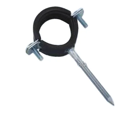 M8+10  pipe clamp with rubber