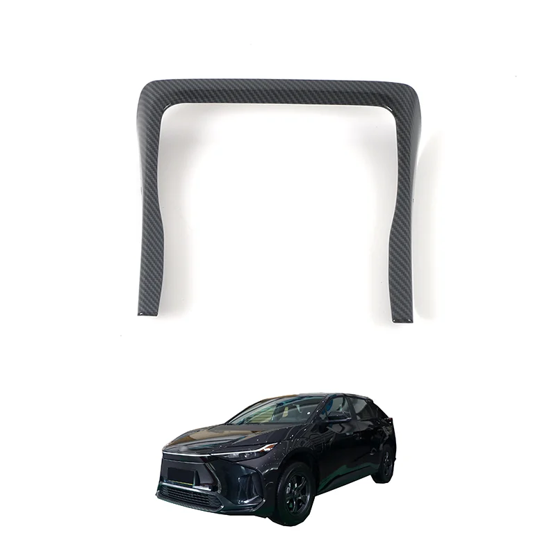 Car ABS carbon fiber interior parts suitable for Toyota Bz4x wood grain water cup decorative frame