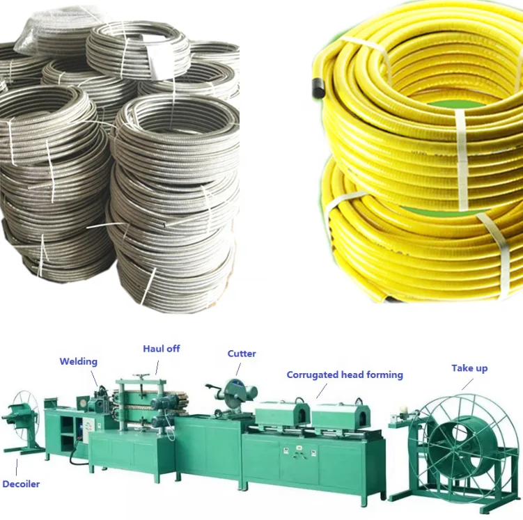 Flexible stainless steel tube/ metallic hose making machine