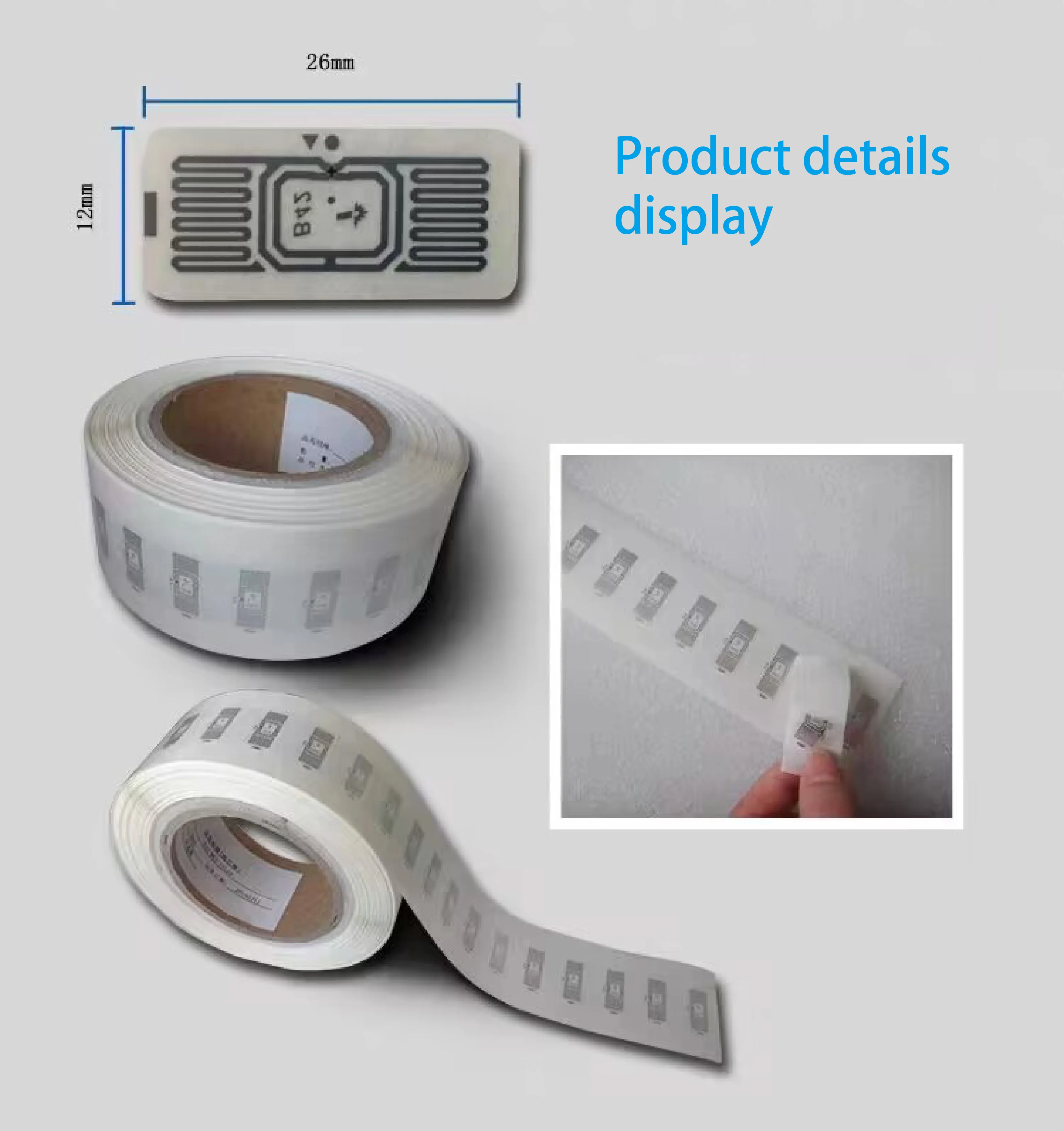 Uhf Rfid Tag Pouch Print Paper Private Label For Fashionable Fashion Digital Kids Jewelry clothing NFC Label