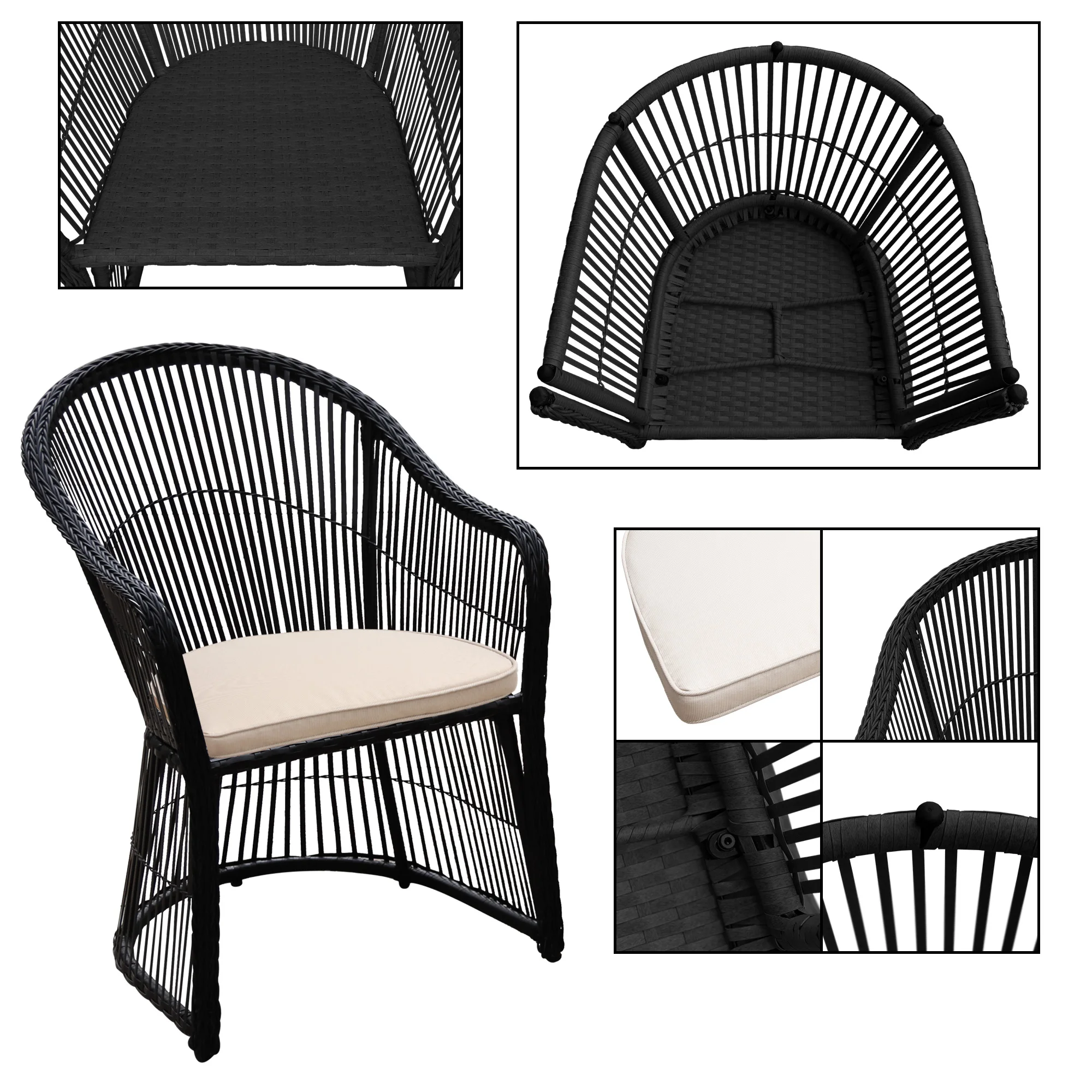 Hot sales M02858 import putdoor rattan chair and table furniture wicker sets from china