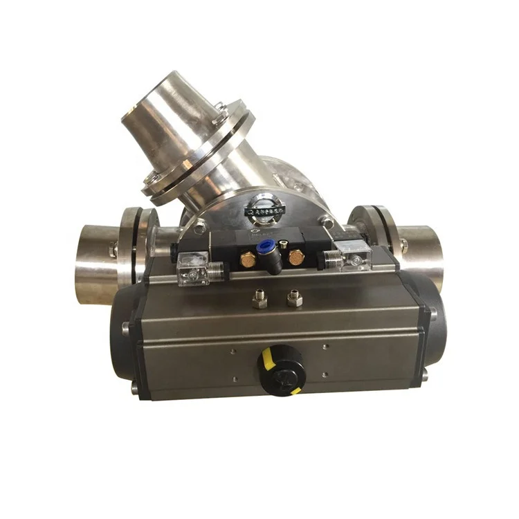 China Manufacturer Double Actuator Pneumatic Cock Shunt Valve