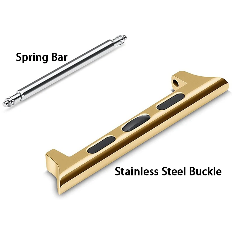 Skylet 316L Stainless Steel Watch Adapter Buckle Watch Band Strap Connector for iWatch 7 6 5 4 SE Band