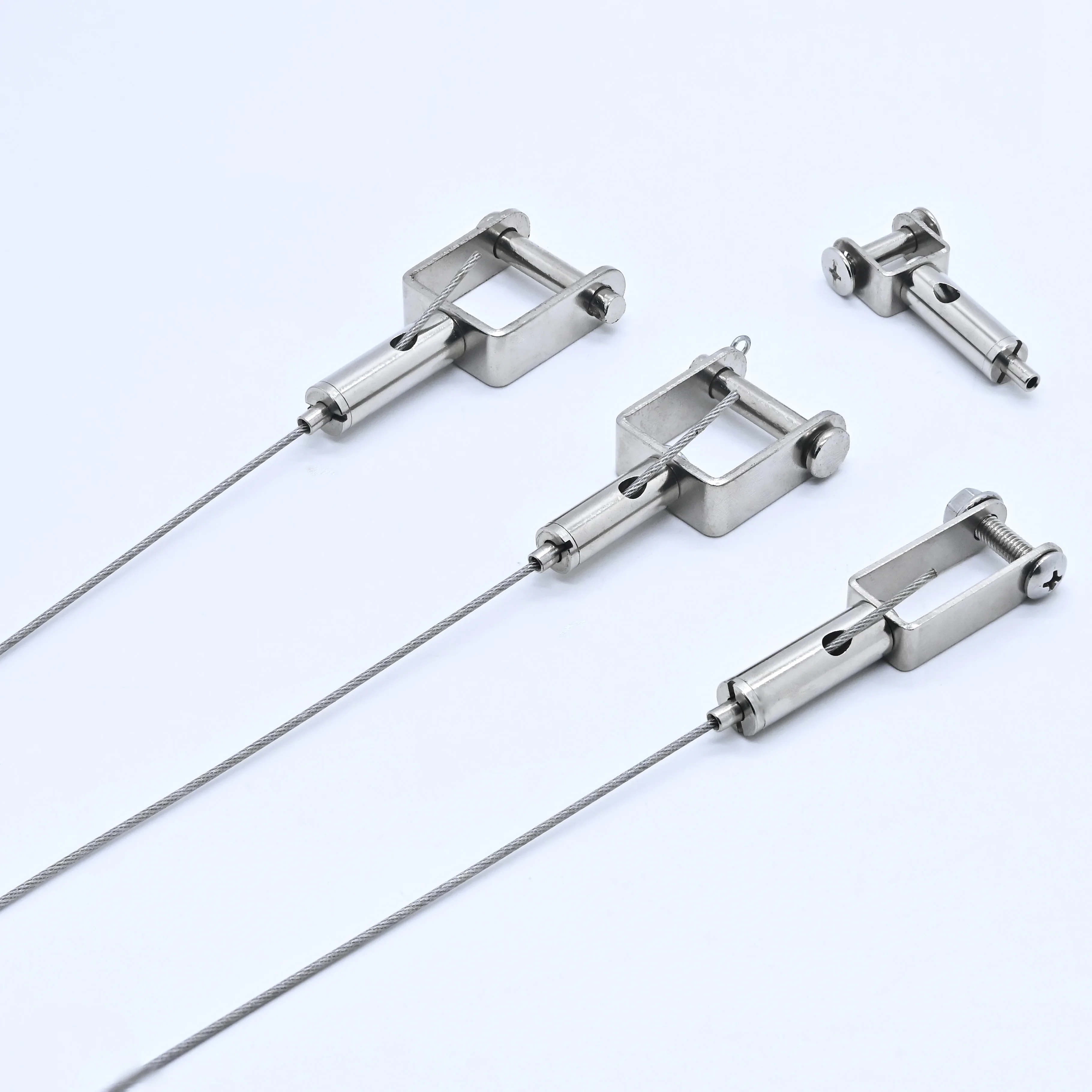 Factory OEM ceiling mounted Lighting Hanging Adjustable Cable holder LED lights Wire rope gripper bracket