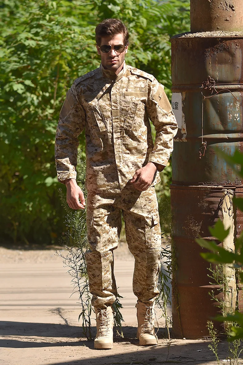 Spanish Desert Camouflage Uniform Military Jackets and Pants ACU Tactical USA Army Combat Uniform