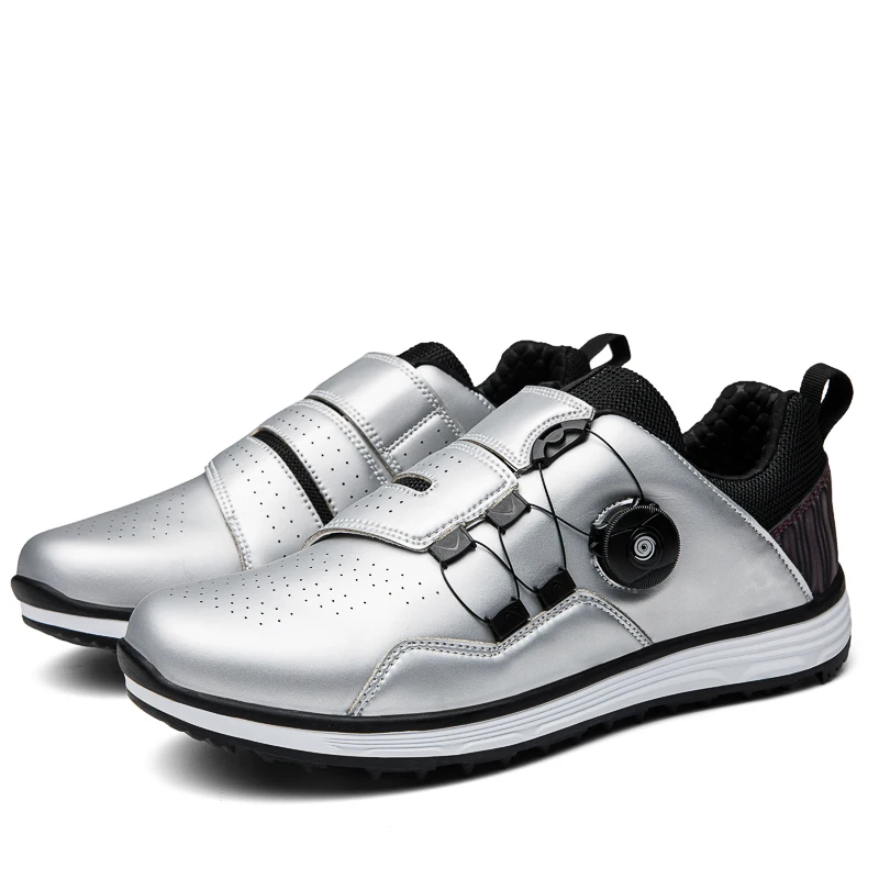 New Styles USA Export Factory Customize Men Leather Golf Shoes Factory Export Buckle Fitness & Cross-training Shoes 2023