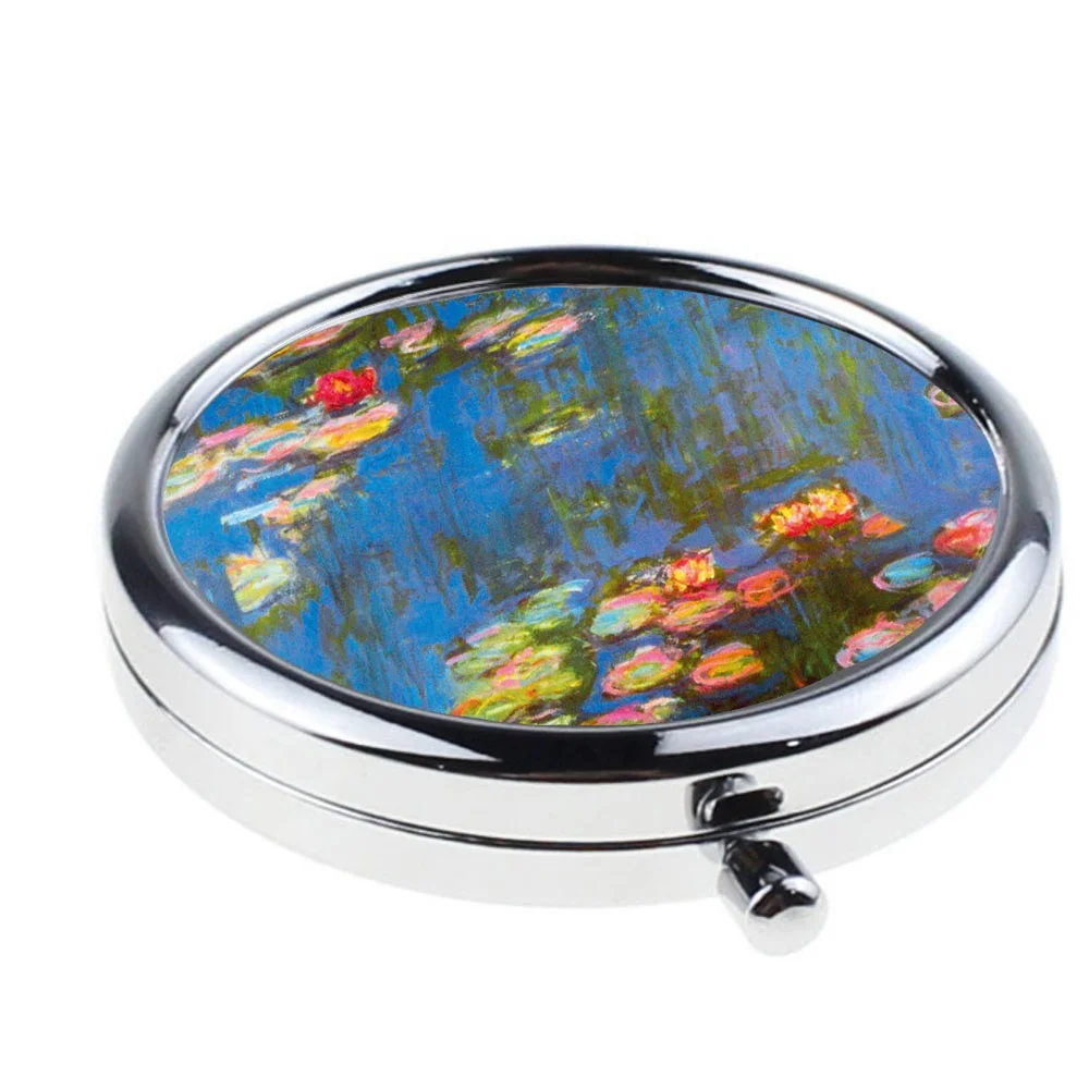 Водяные лилии Claude Monet коллекция современное высококачественное карманное зеркало компактное стеклянное косметическое для музейных сувениров