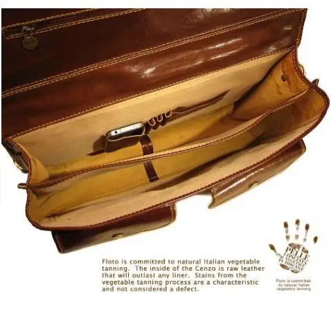 vintage crazy horse leather 18 inch pad genuine leather men anti theft shoulder messenger bag with many pockets