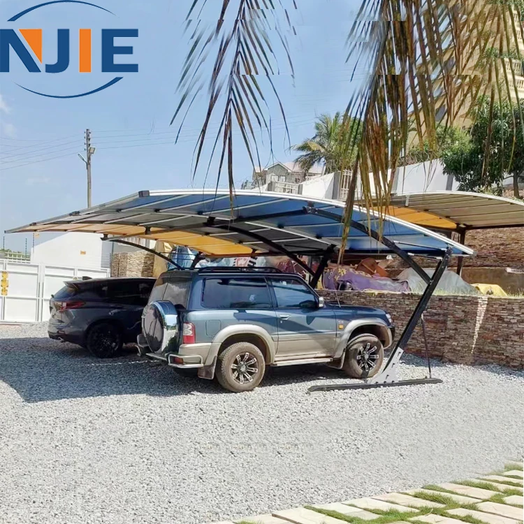 2024 China factory made cheap waterproof UV protection 20x10ft single carport for 1 car parking