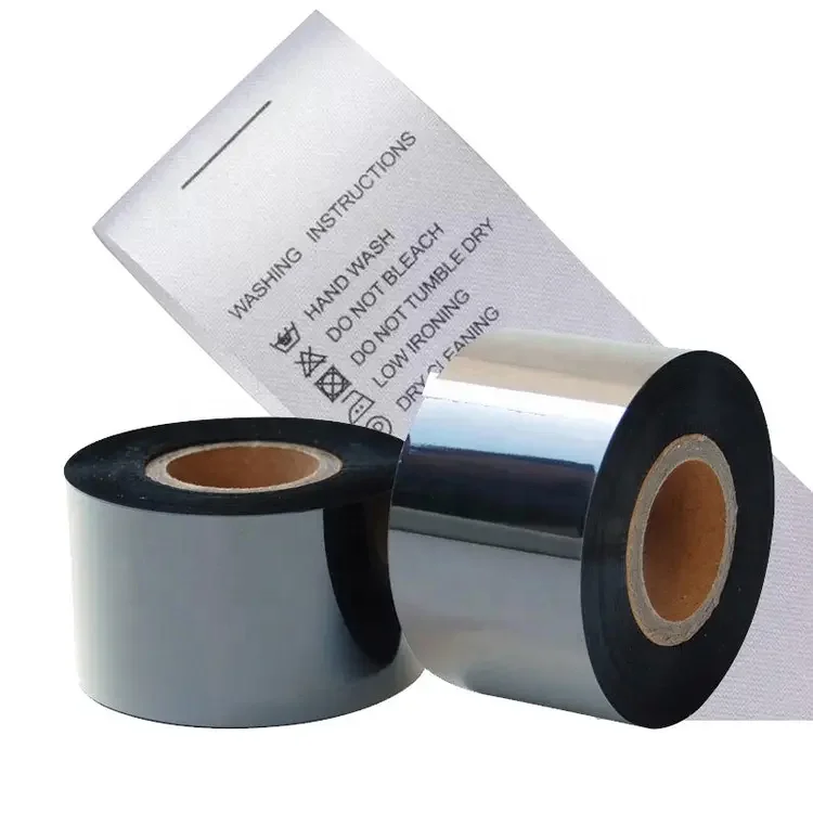 Thermal transfer label Textile ribbon resin Ribbon 55mm *300m Premium resin foil For clothing label printing