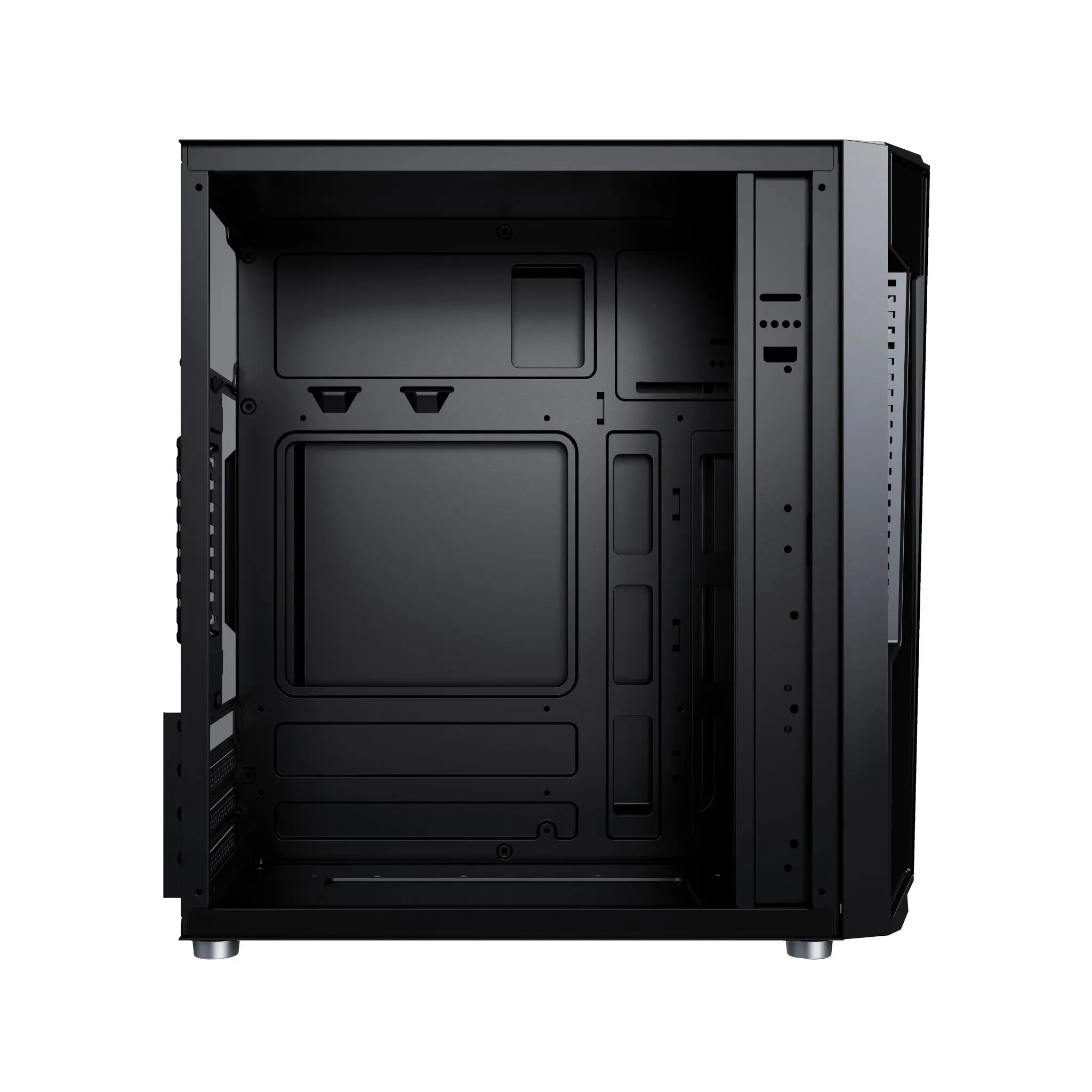computer case mid tower office working suitable atx pc case oem custom elegent front panel black