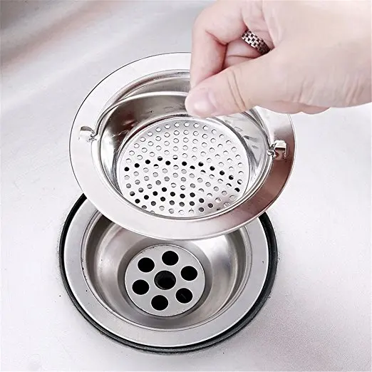 Stainless Steel Sink Strainer Filter with Upgraded Mesh and Lift-up Handle