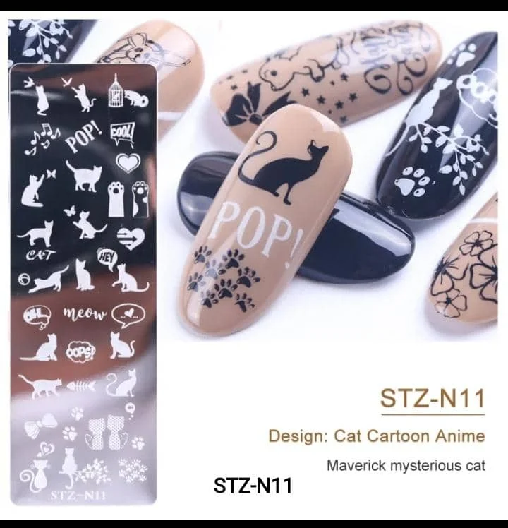 nail stamping plate Butterfly Petal Nail Art Transfer Steel Plate Retro  Nail Template Stamping Plate